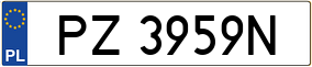 Truck License Plate